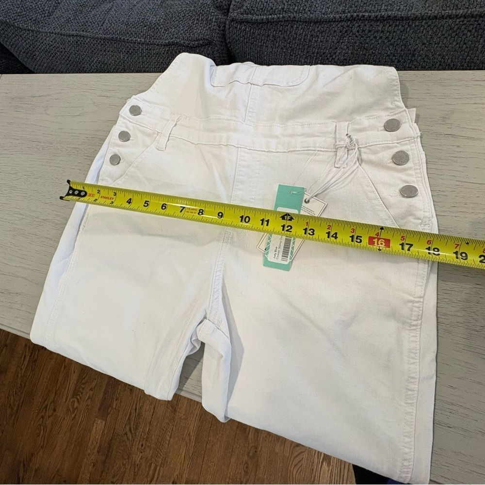 Judy Blue Classic White Denim Overalls - Picture 11 of 15